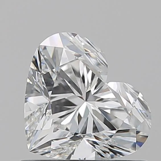0.80ct Heart Natural Diamond (Colour F, Clarity VVS2, GIA Certified)
