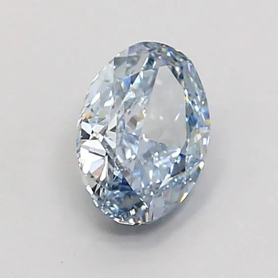 1.01ct Oval Lab Grown Diamond (Colour Fancy Light Blue, Clarity VVS2, IGI Certified)