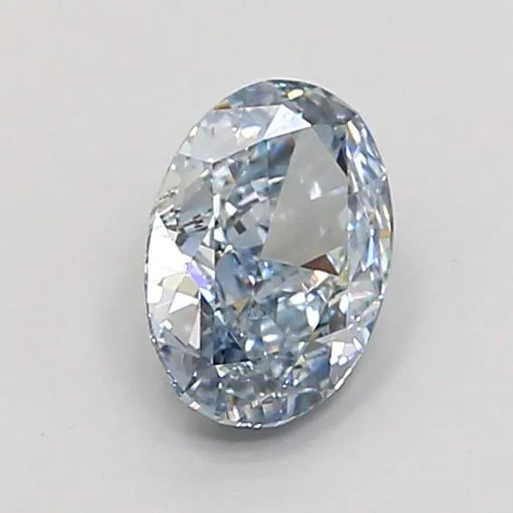 1.01ct Oval Lab Grown Diamond (Colour Fancy Light Gray Blue, Clarity VVS2, IGI Certified)