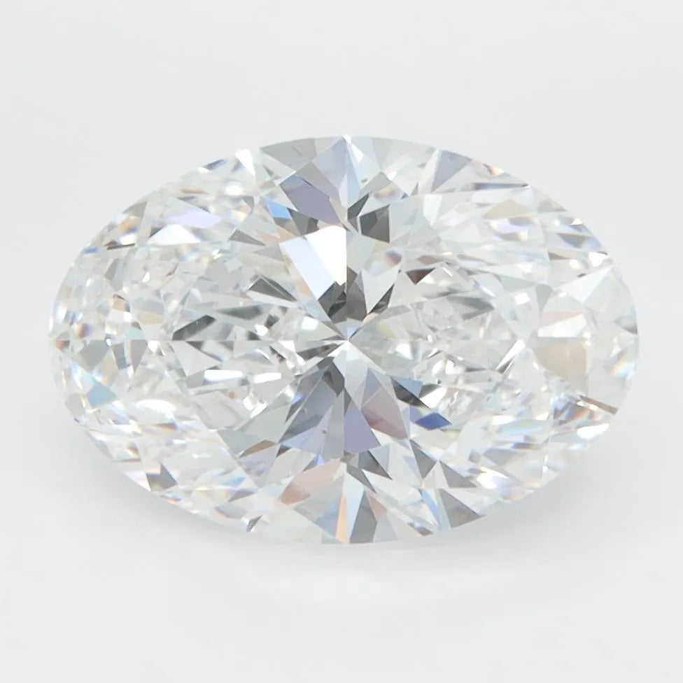 3.00ct Oval Lab Grown Diamond (Colour D, Clarity VVS2, IGI Certified)