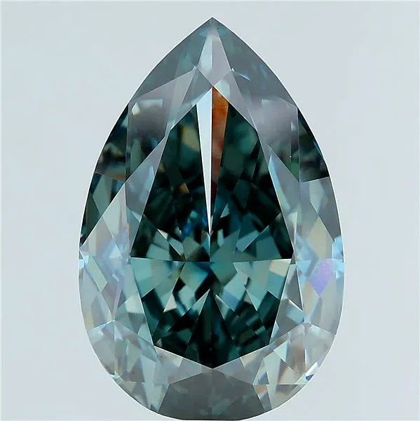 7.99ct Pear Lab Grown Diamond (Colour Fancy Deep Green, Clarity VS1, IGI Certified)
