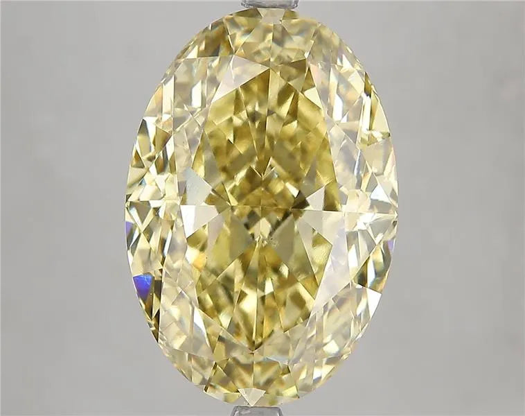9.04ct Oval Lab Grown Diamond (Colour Fancy Intense Yellow, Clarity VS1, IGI Certified)