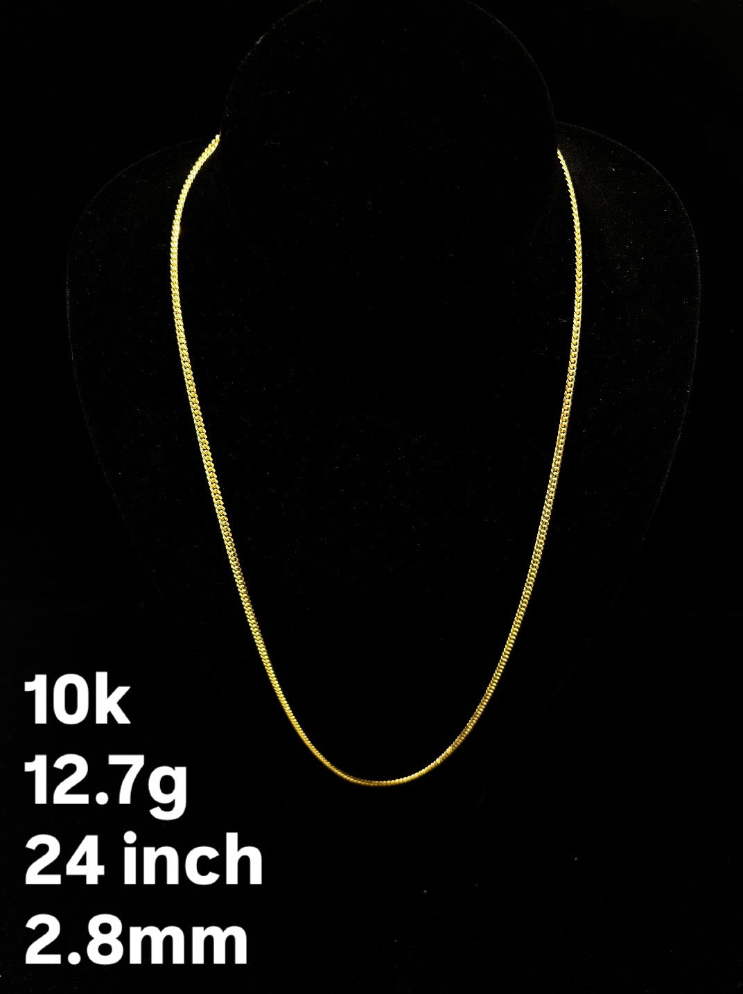 10K YELLOW GOLD ROPE NECKLACE – 2.8MM