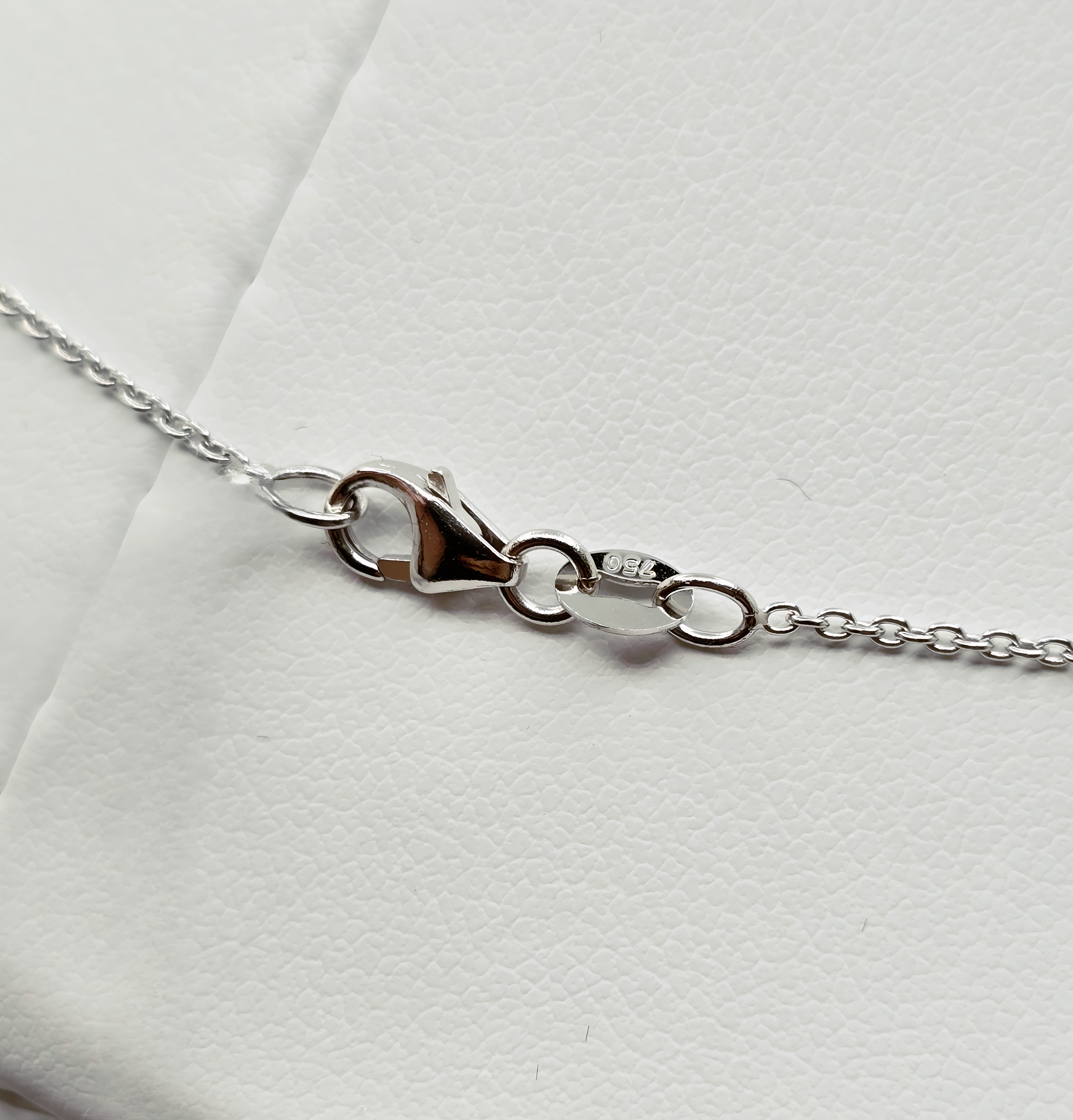 0.5mm Cable White Gold Necklace