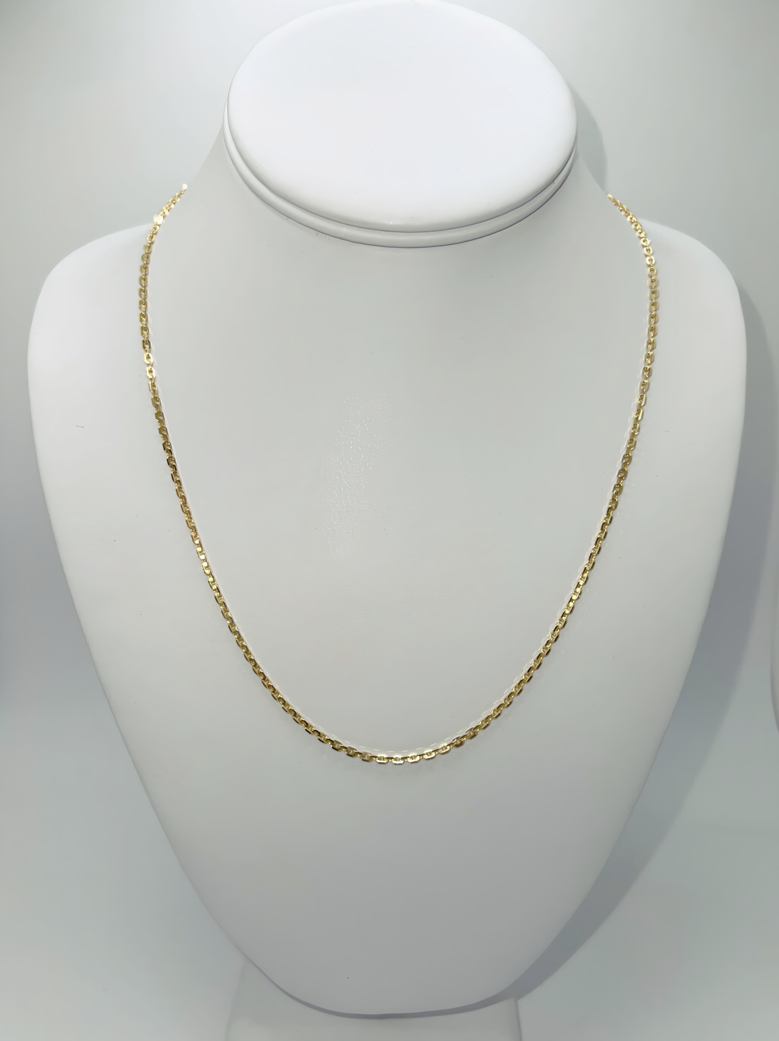 2.5mm Cable Gold Necklace
