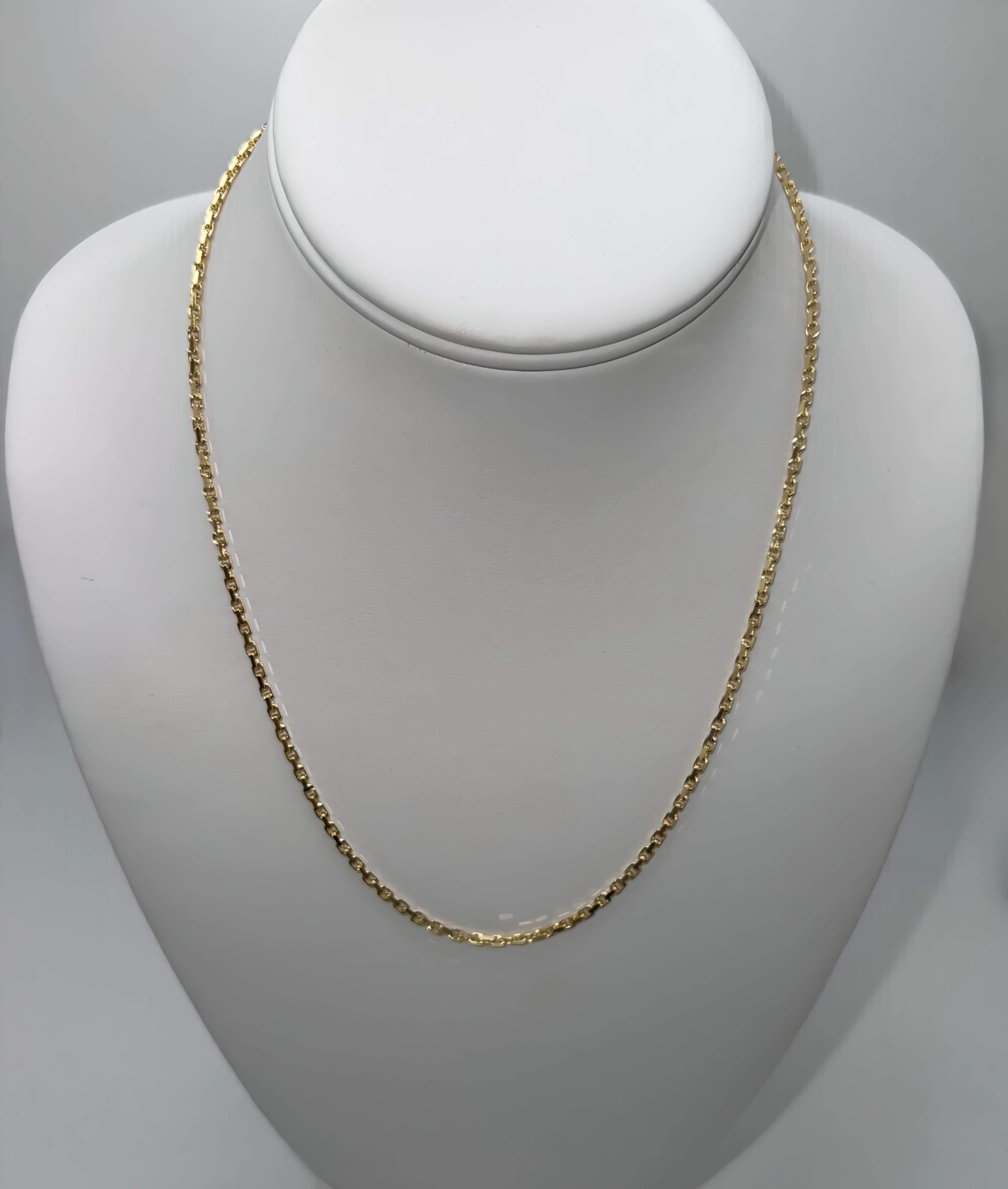 2mm Cable Gold Necklace
