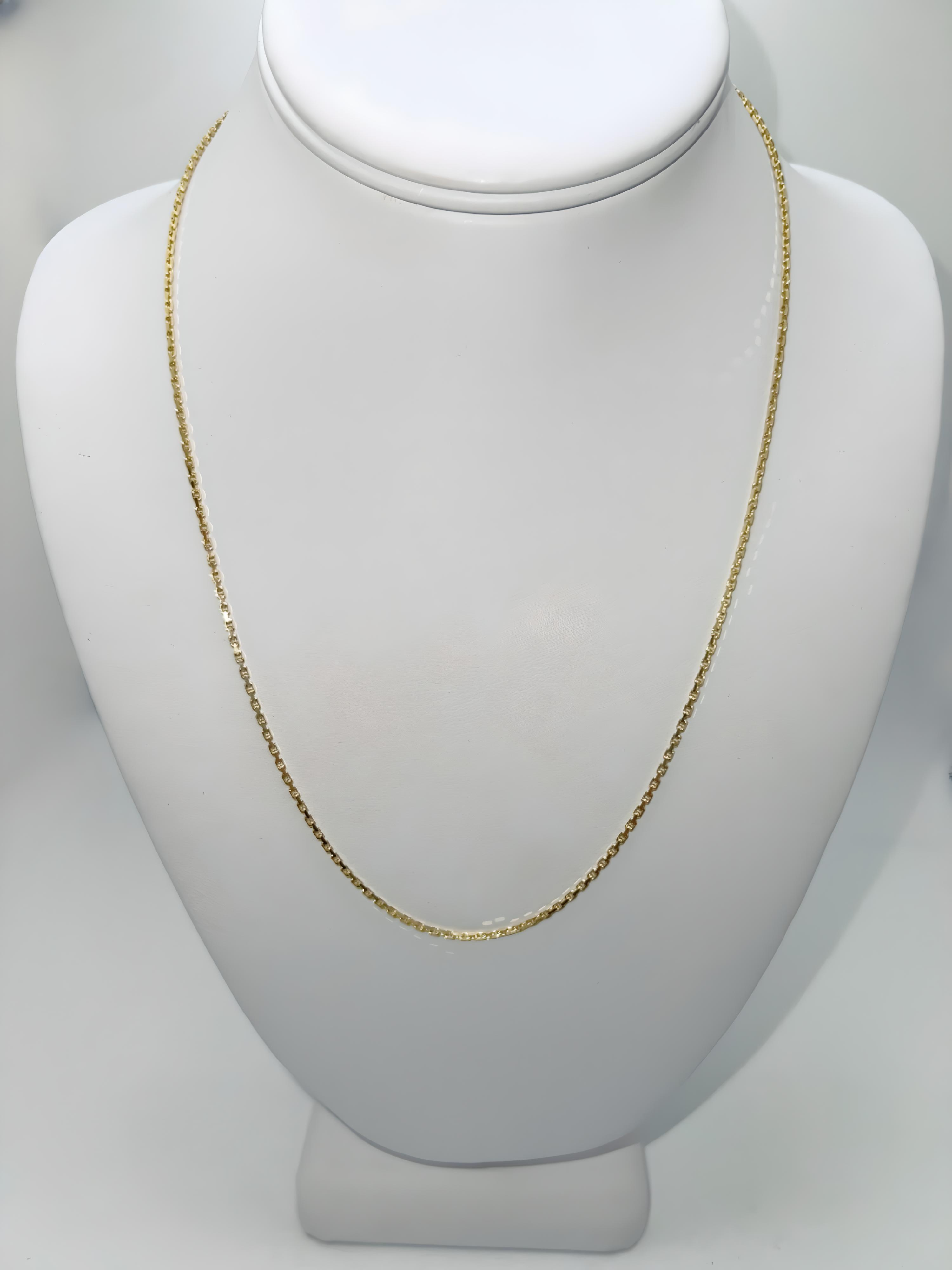 1.5mm Cable Link Gold Necklace