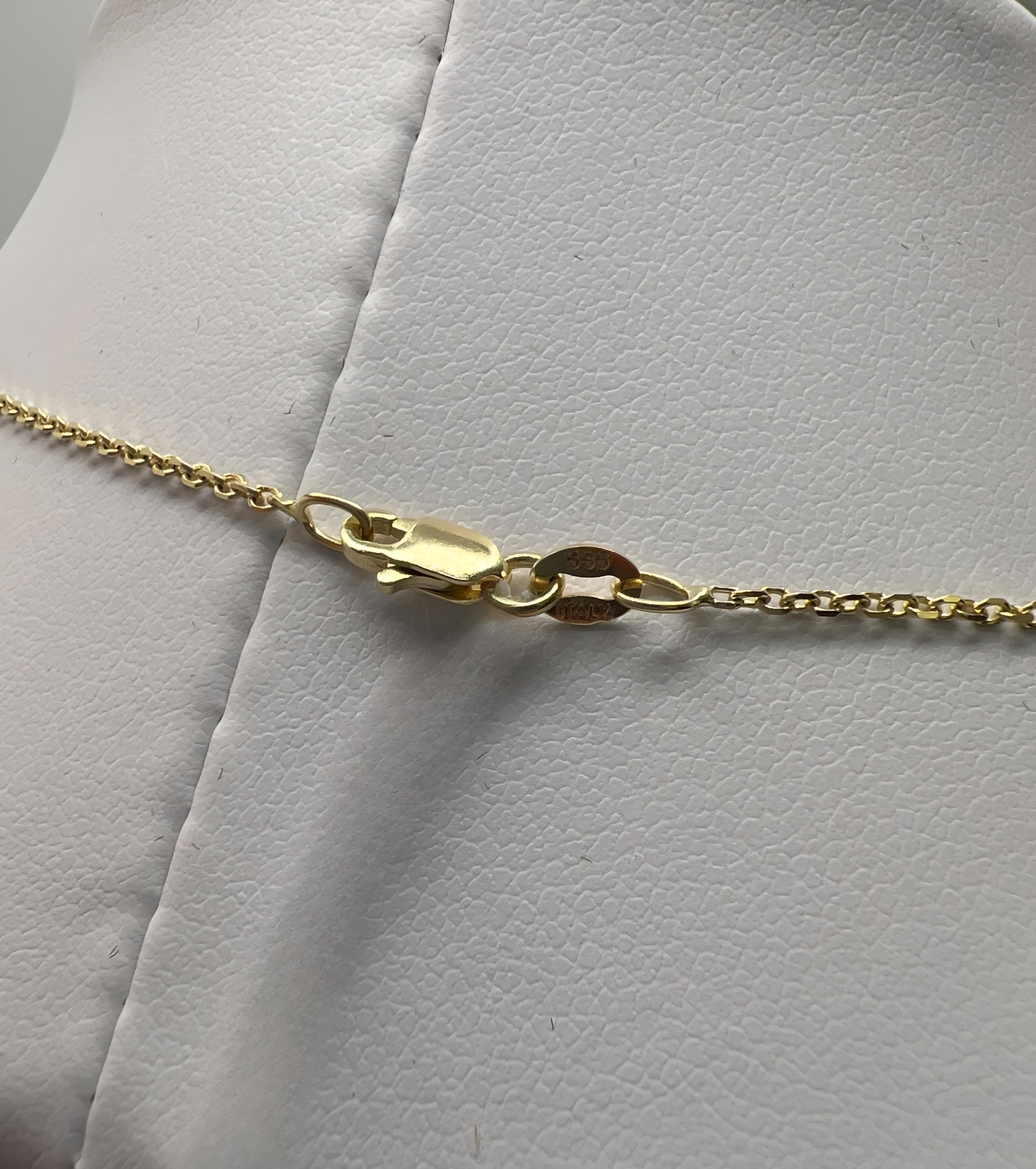 1mm Cable Link Gold Necklace