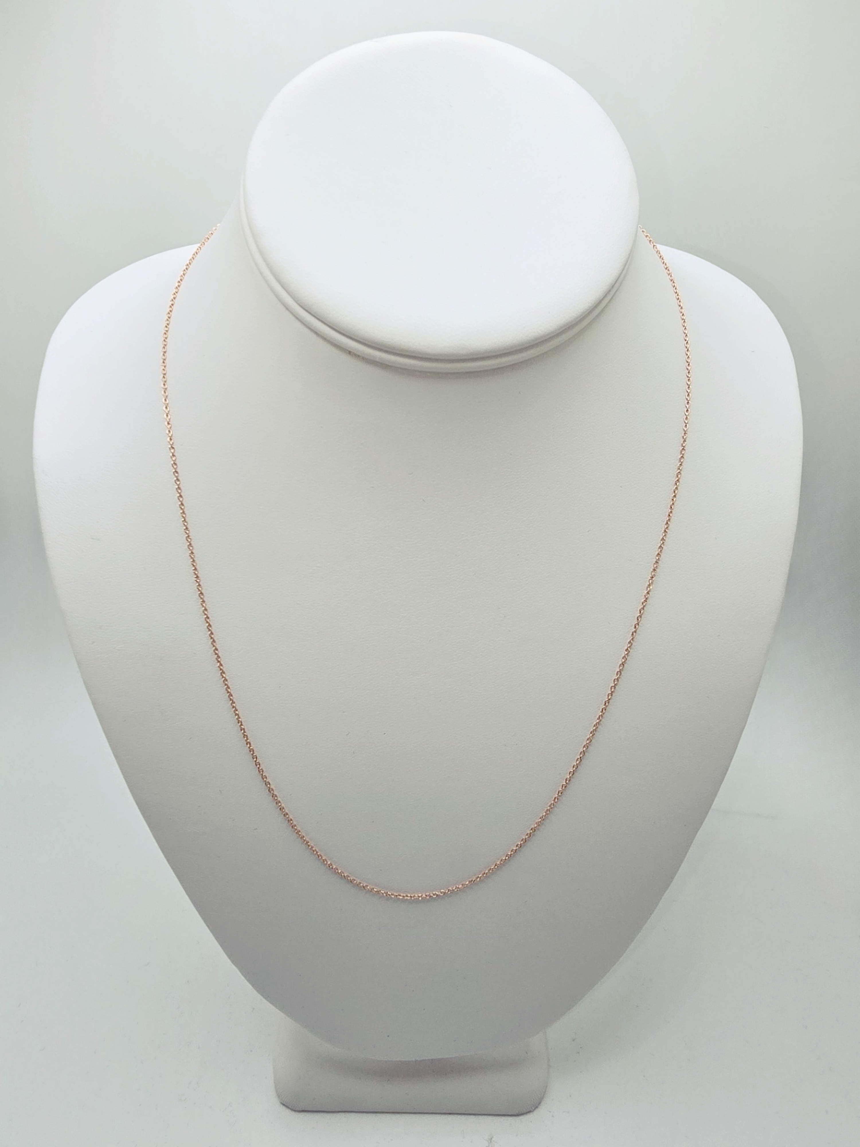 0.5mm Cable Rose Gold Necklace