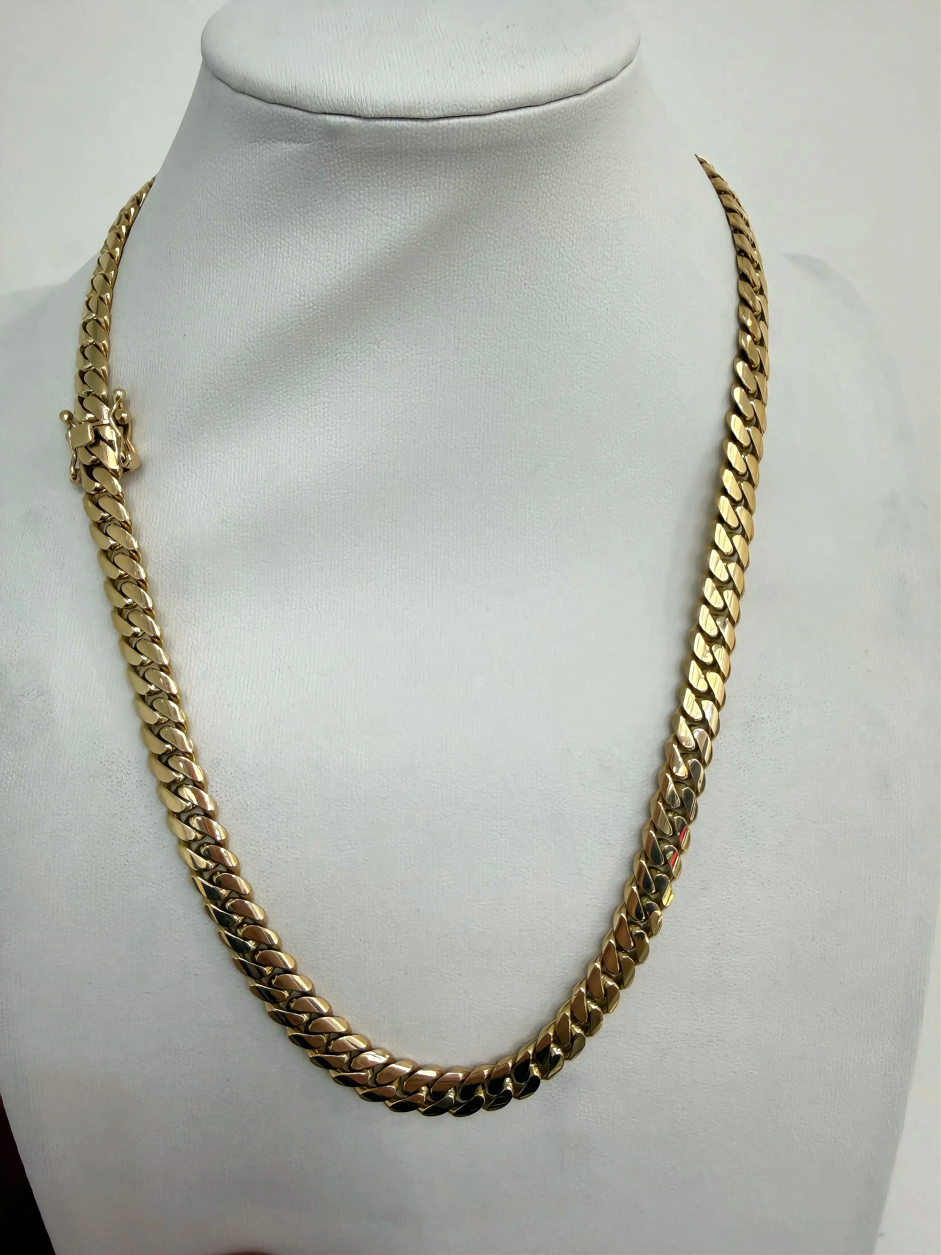 14k MIAMI CUBAN 7mm 95.3gram