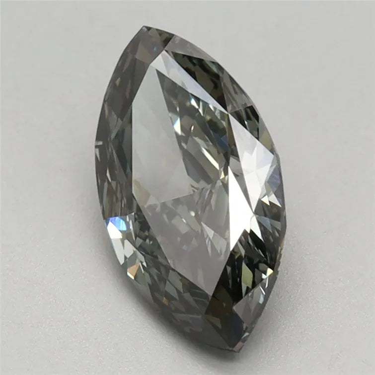 1.15ct Marquise Lab Grown Diamond (Colour Fancy Gray, Clarity VVS2, IGI Certified)