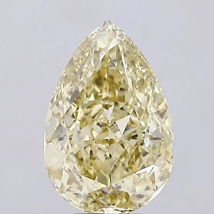 7.07ct Pear Lab Grown Diamond (Colour Fancy Yellow, Clarity VS1, IGI Certified)