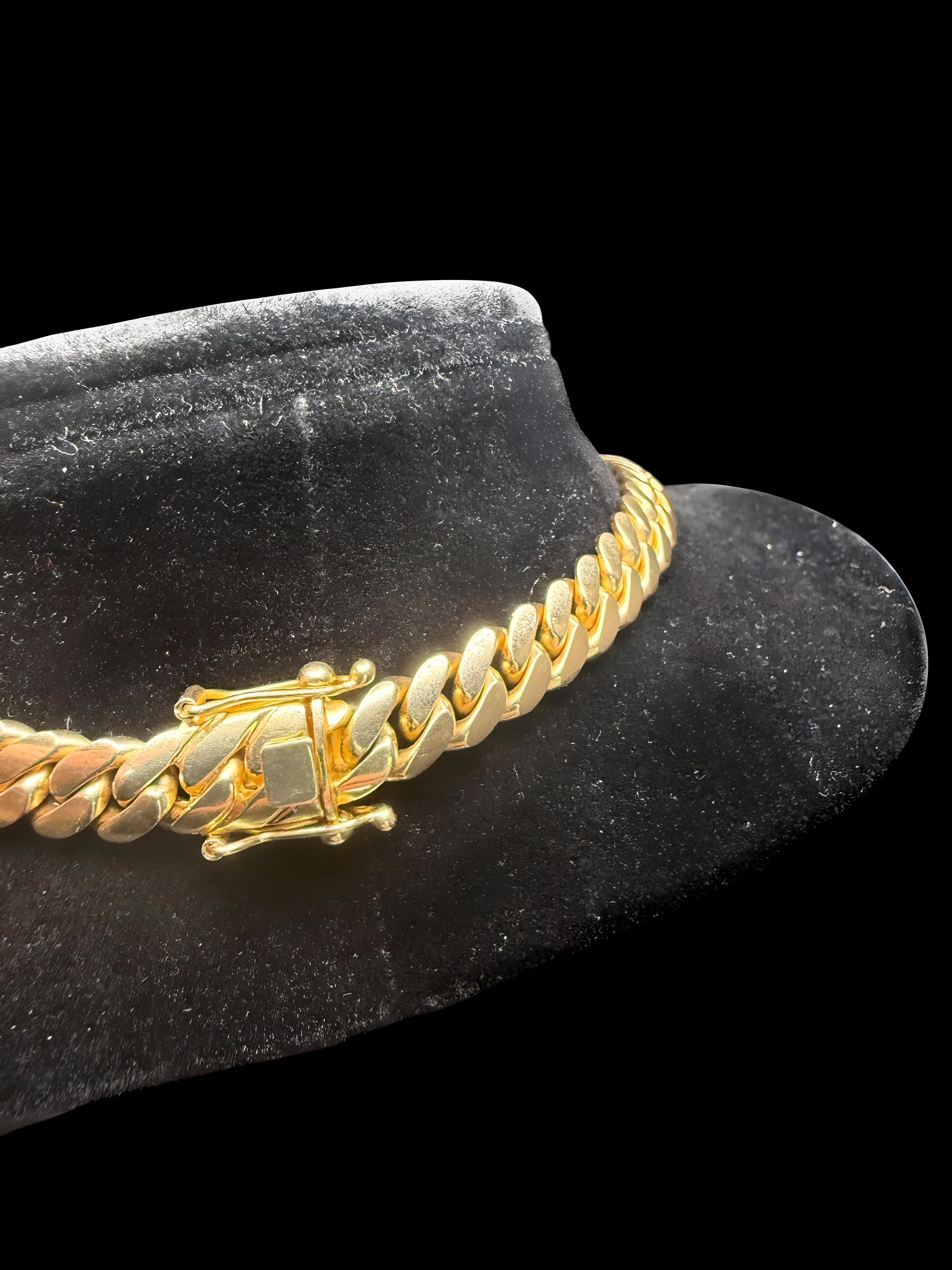 14K Gold Miami Cuban Necklace – 167g, 22"