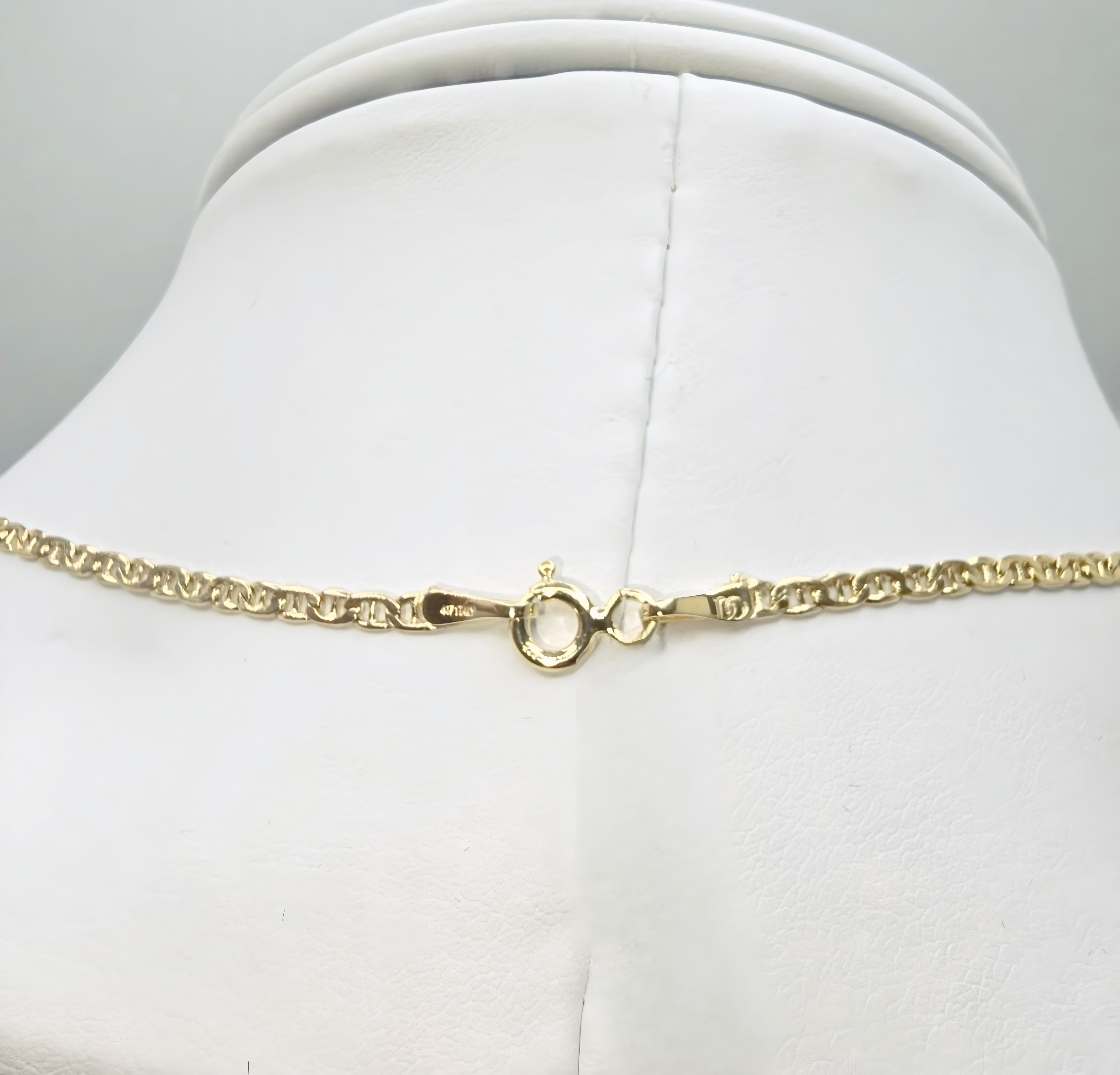 2mm Figaro Gold Necklace
