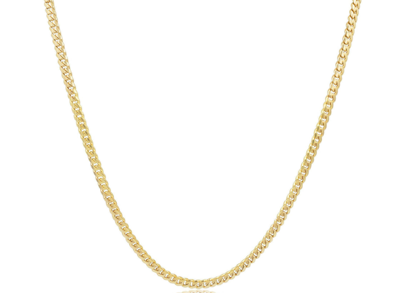 4mm MIAMI CUBAN CHAIN 10K (SOLID)