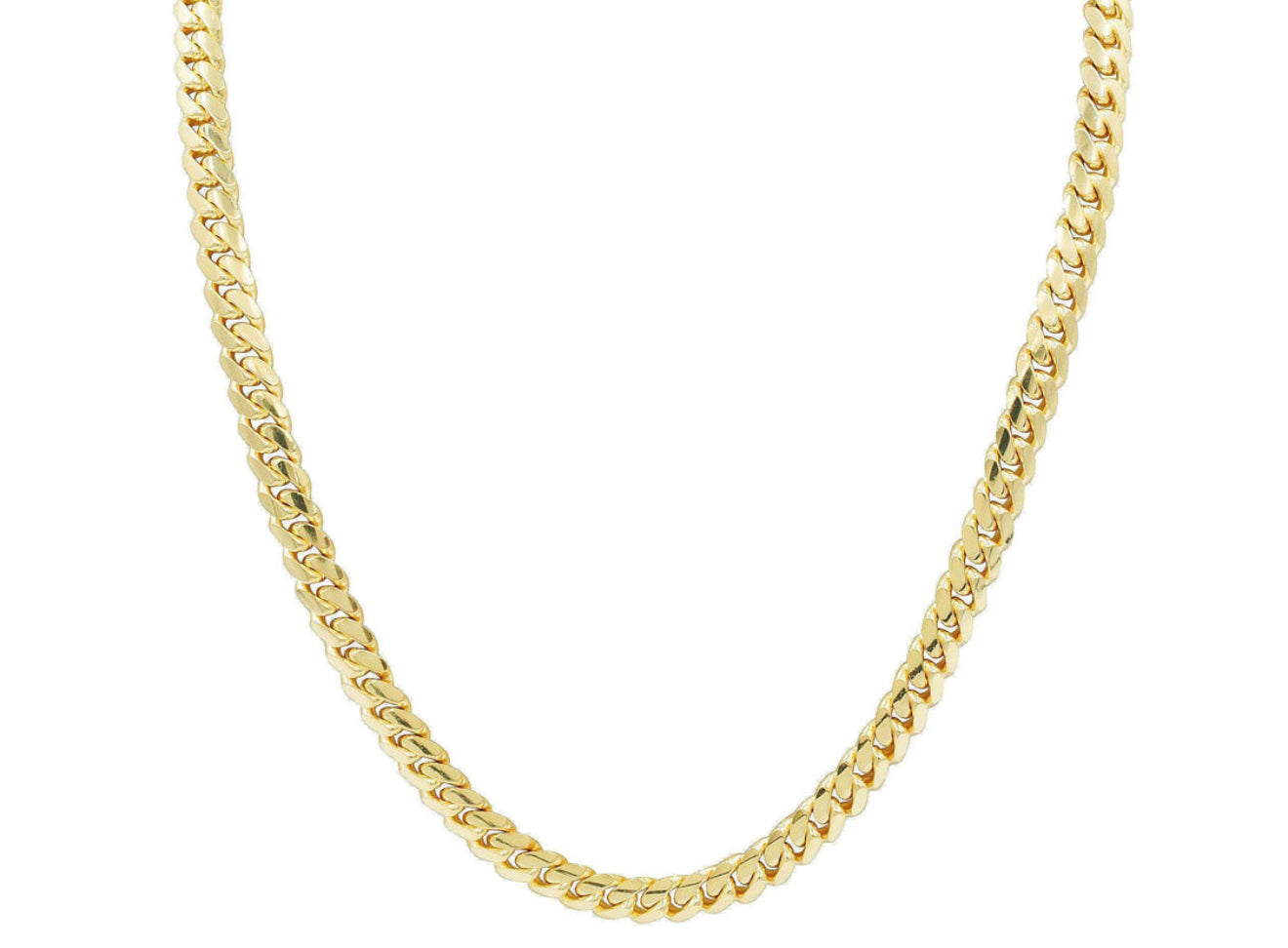 7mm MIAMI CUBAN CHAIN 10k (SOLID )