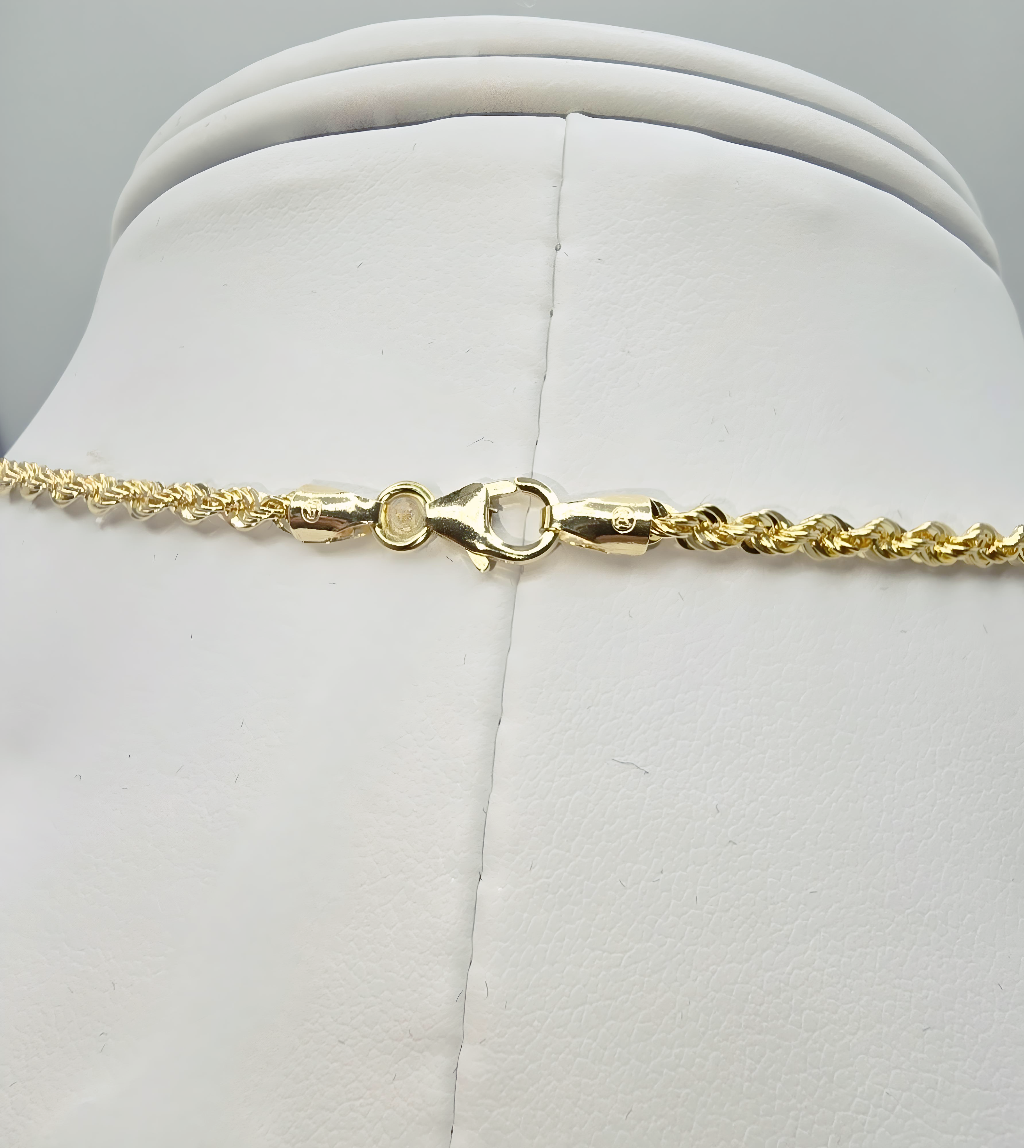 3mm Rope Gold Necklace